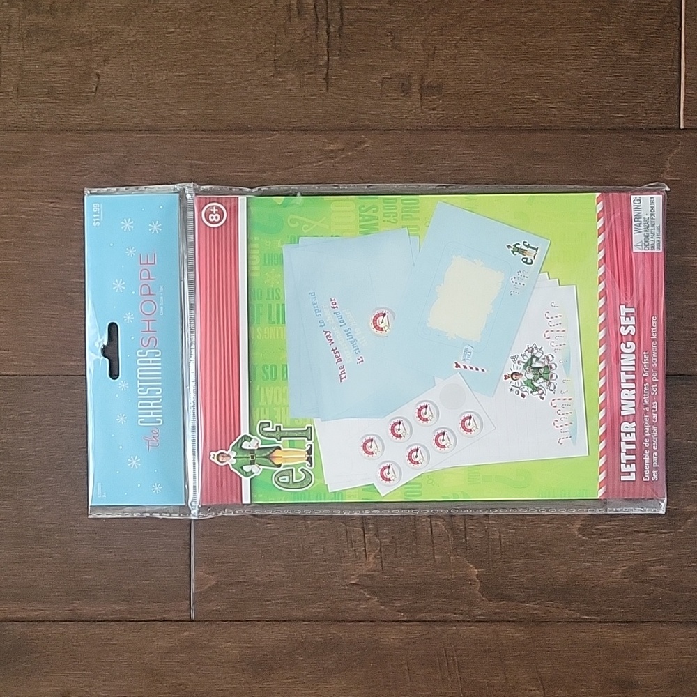 BUDDY THE ELF Christmas Letter Writing Set - Paper Stickers & Envelopes